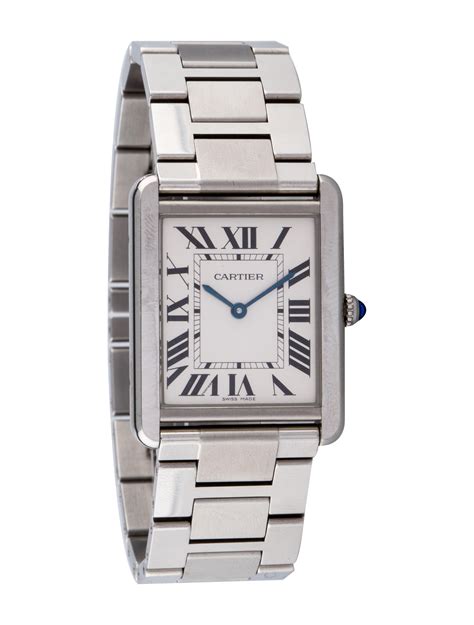 cartier tank solo stainless